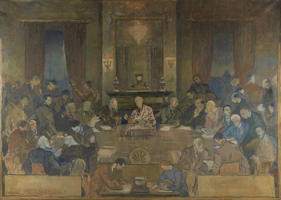 Study for the League of Nationals mural