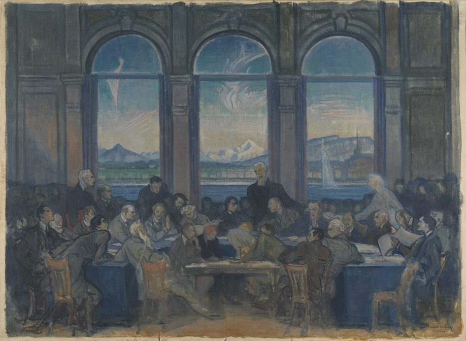 Study for the Drafting the Covenant of the League of Nations mural