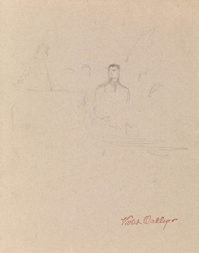 Study for the League of Nations mural (standing man)