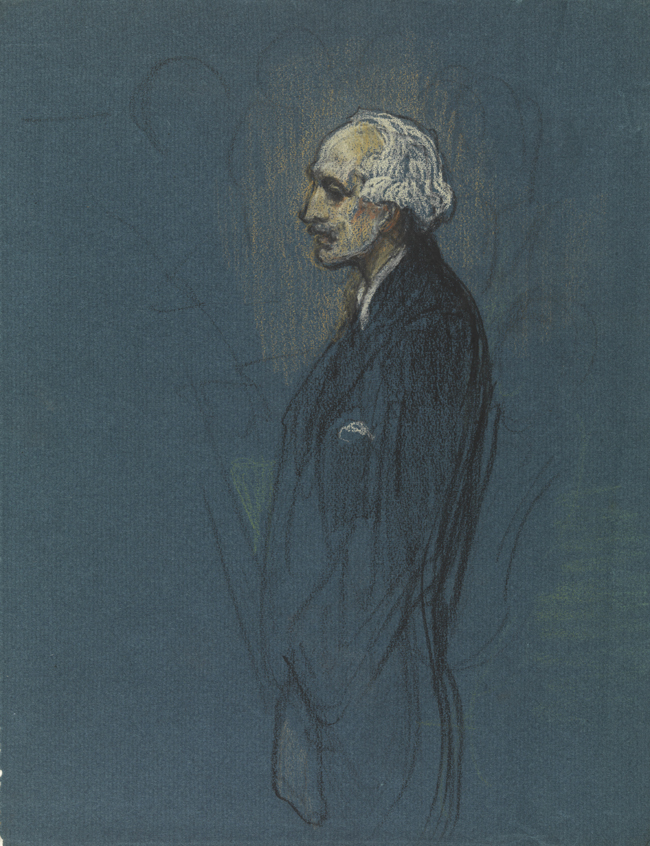 Study for the League of Nations mural (grey-haired man)