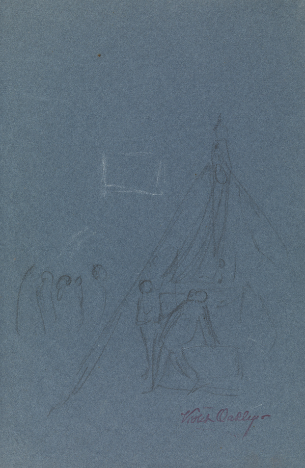 Study for the League of Nations mural (laying the cornerstone)