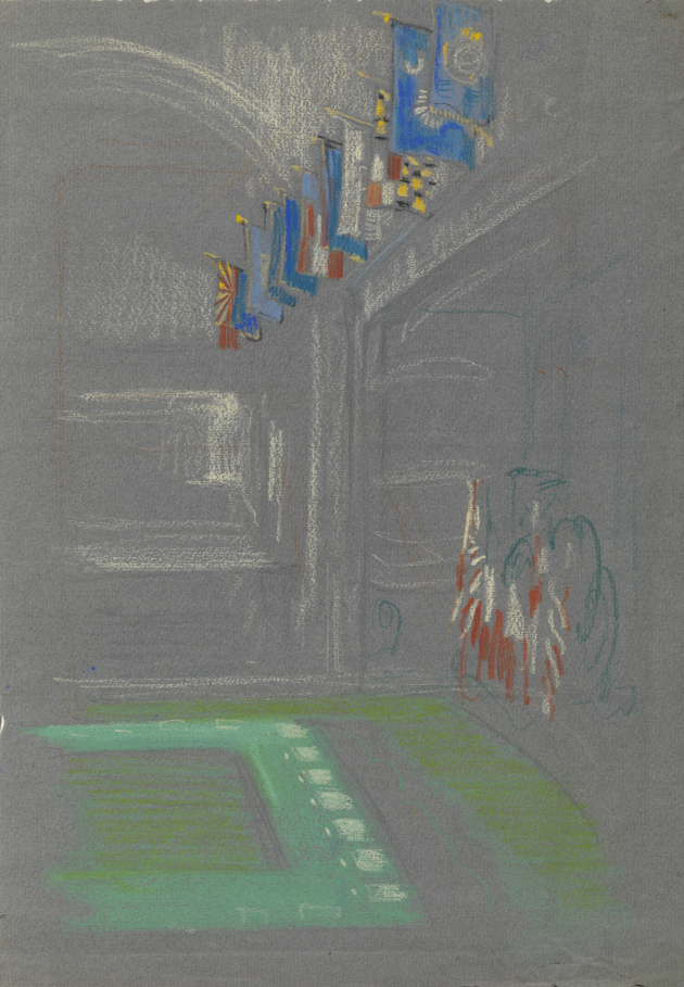 Study for the League of Nations mural (conference room)