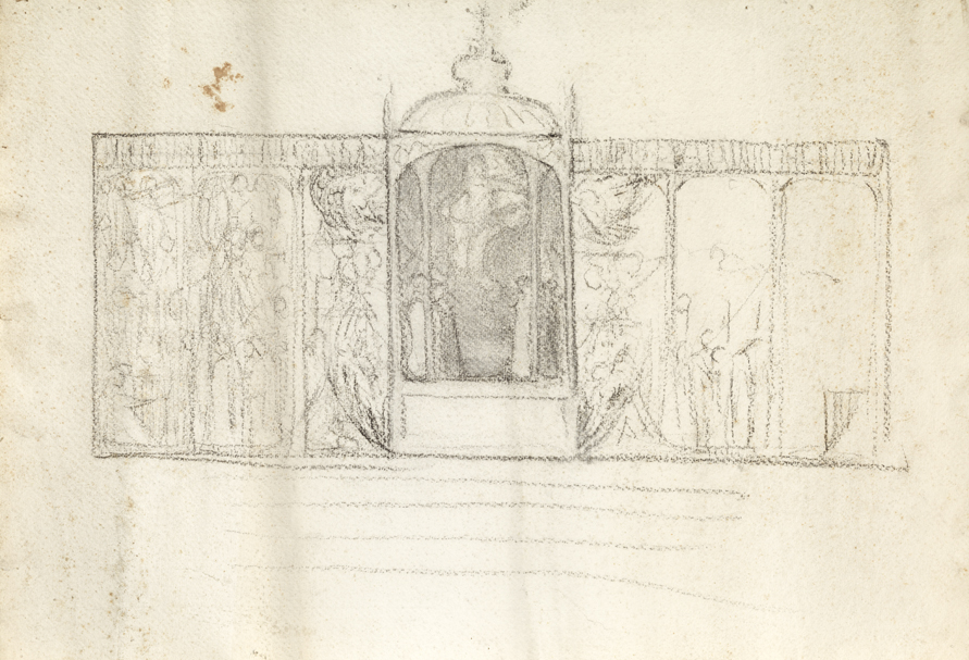 Study for the entire composition, All Angels Church