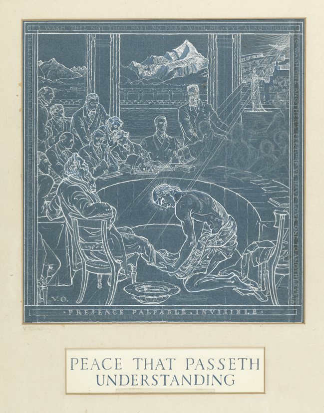 Peace That Passeth Understanding (Christ Washing the Feet of a Man)