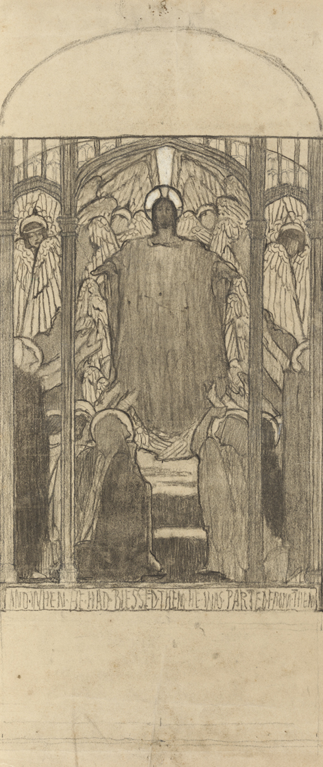 Study for the central figure of Christ, All Angels Church