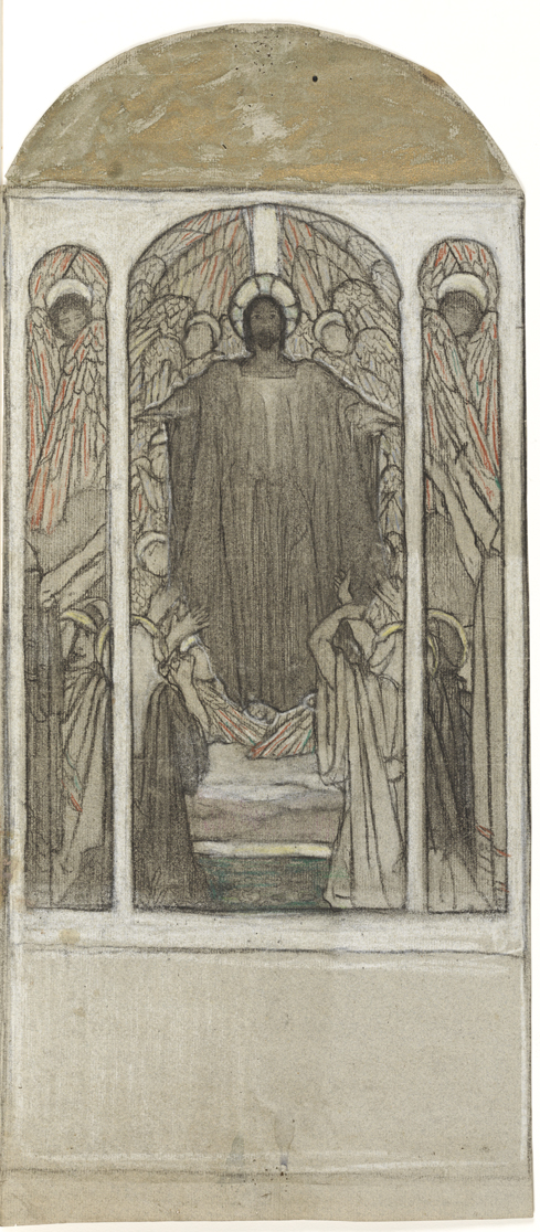 Study for central figure of Christ, All Angels Church
