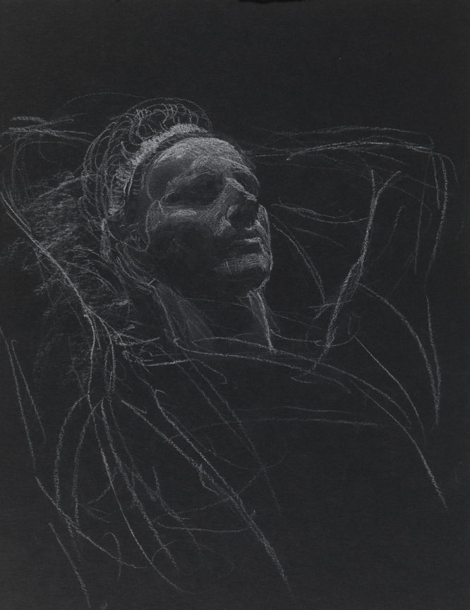 Christian Science Monitor, study for "Catherine of Alexandria" - head