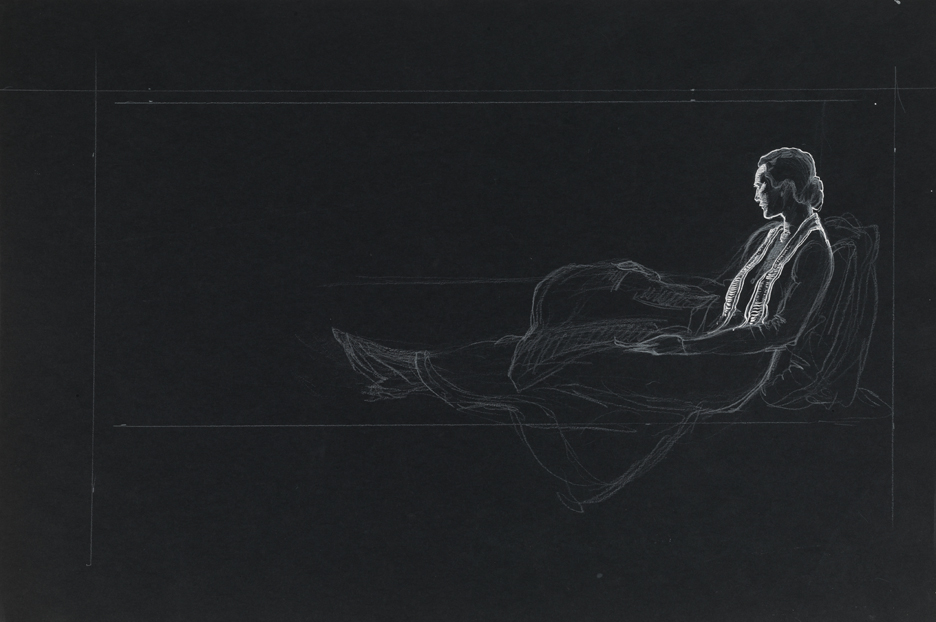 Christian Science Monitor, study of woman reclining