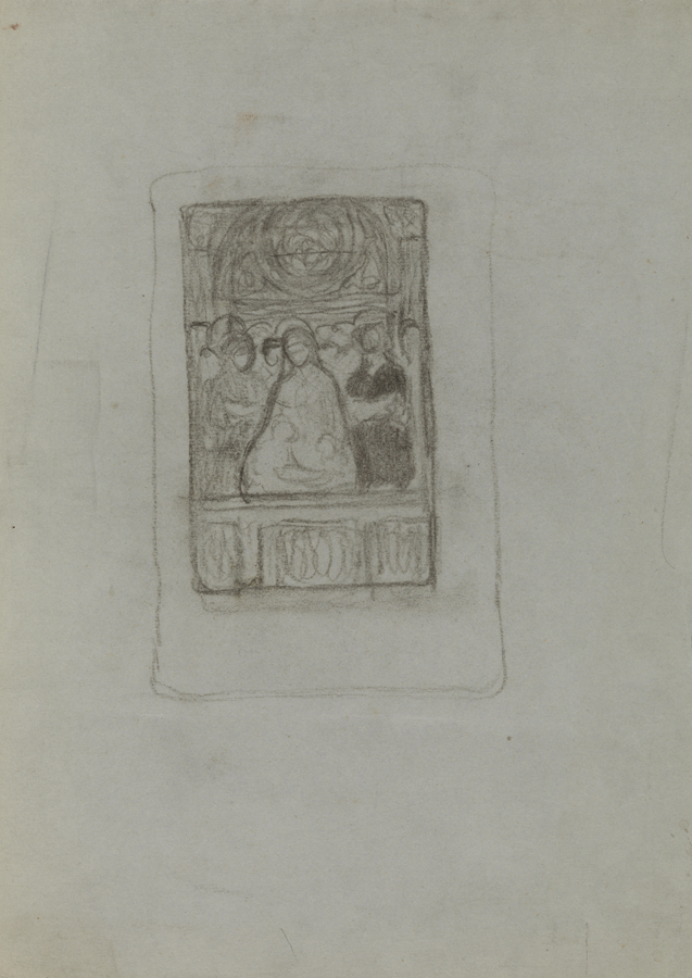 Century Magazine - April 1904, study for "The Easter Hymn"