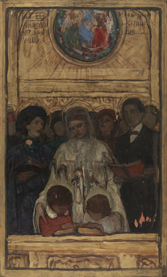 Century Magazine - April 1904, study for  "The Easter Hymn"