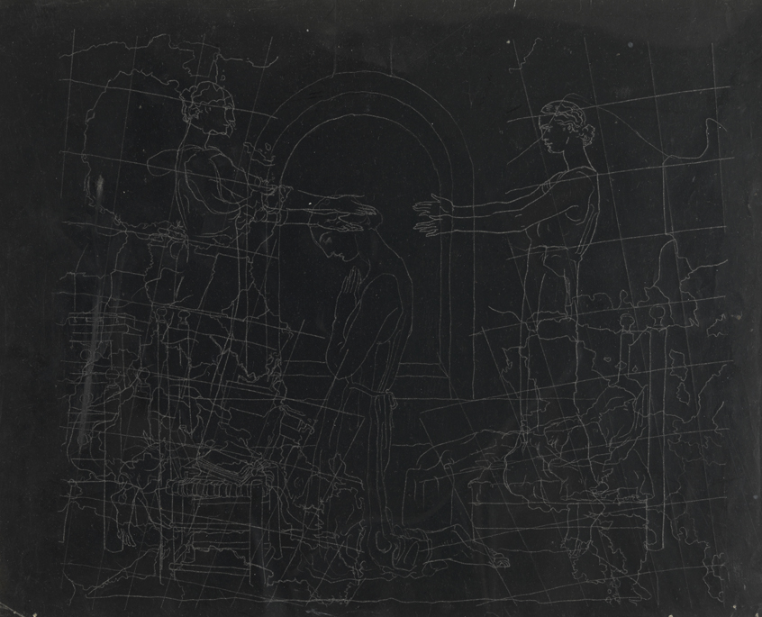 Christian Science Monitor, study for cover illustration