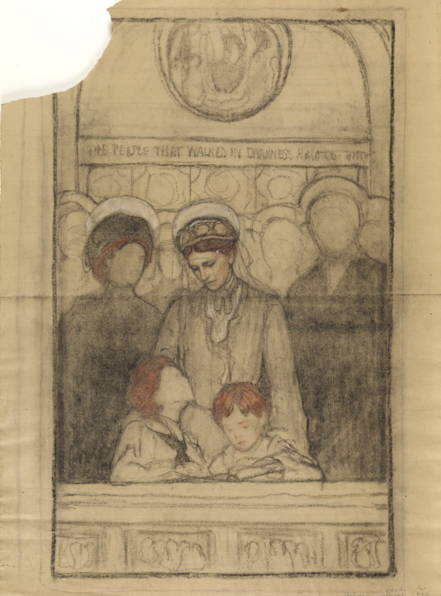 Century Magazine - April 1904,study for  "The Easter Hymn"