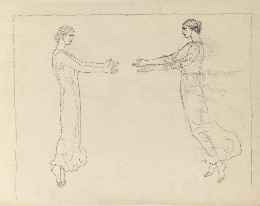 Christian Science Monitor, study of 2 floating woman