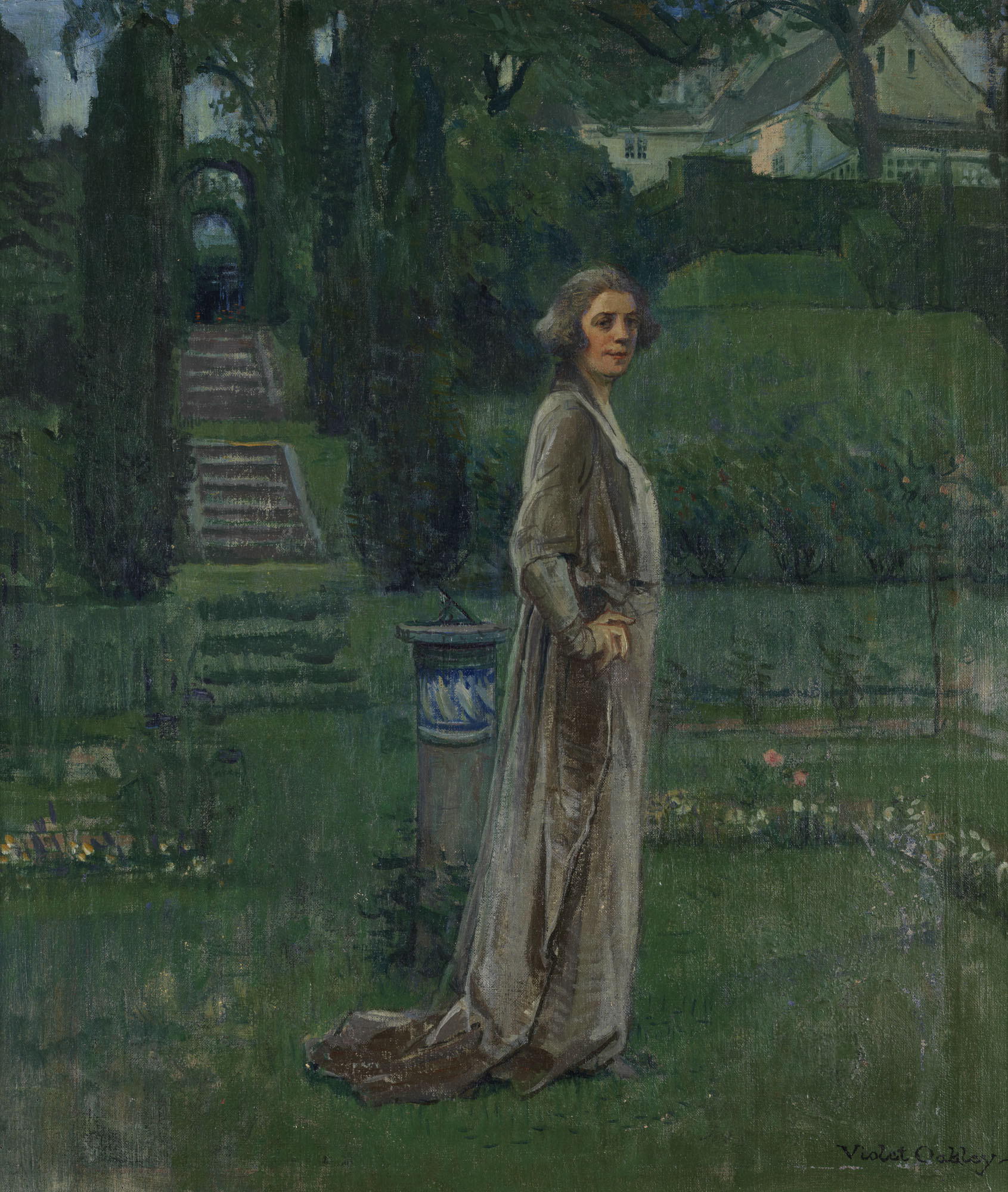Woman in Garden at Cogslea