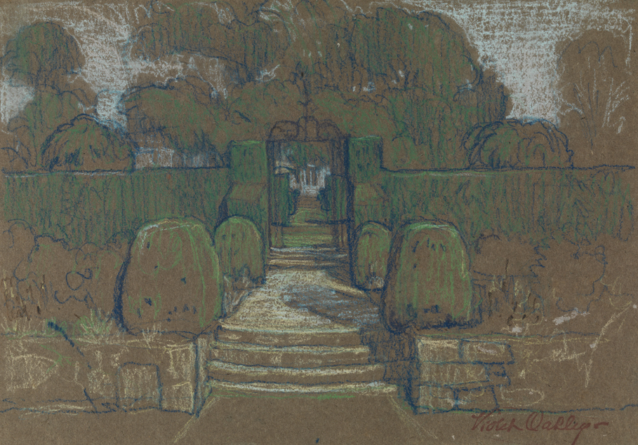 [Garden, wall and gate]