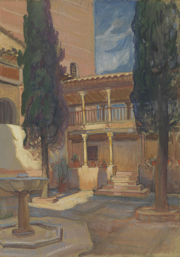 [Interior of the Alhambra courtyard]