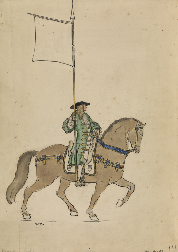 Philadelphia Pageant, study for "The Herald"