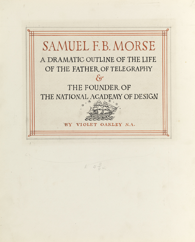 Samuel F.B. Morse, [study for cover: Samuel F.B. Morse]
