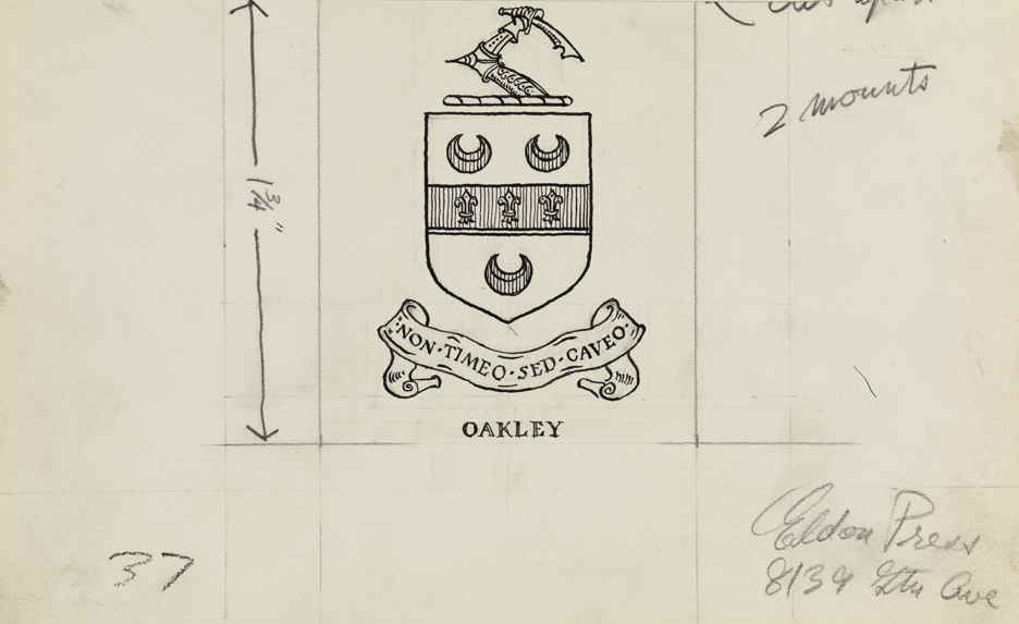 Samuel F.B. Morse, [study for Oakley seal]