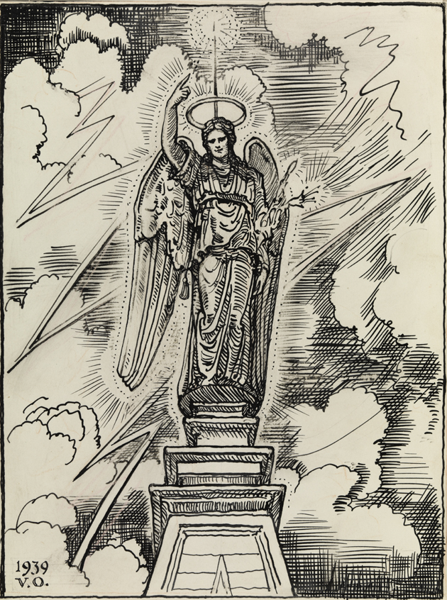 Samuel F.B. Morse, [study for angel, page 48]