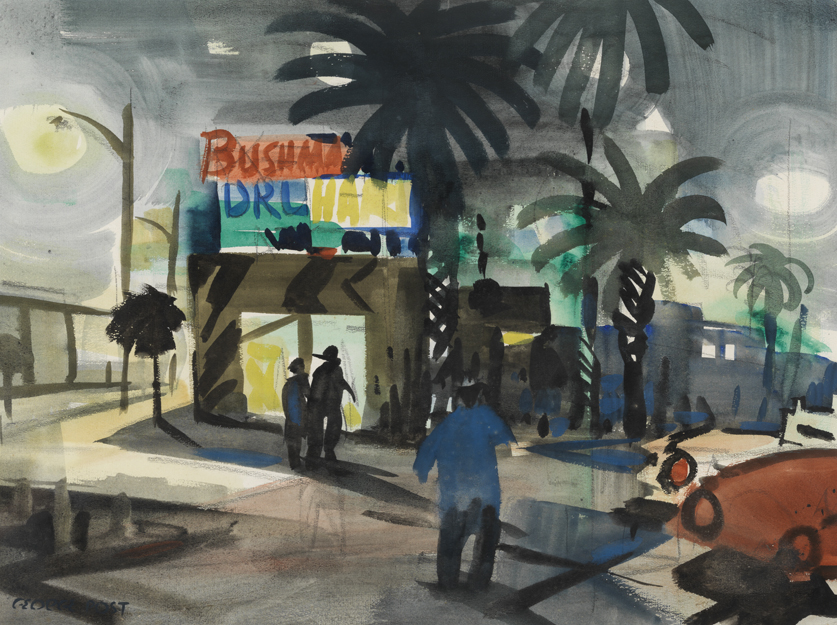 Street at Night - Corona del Mar