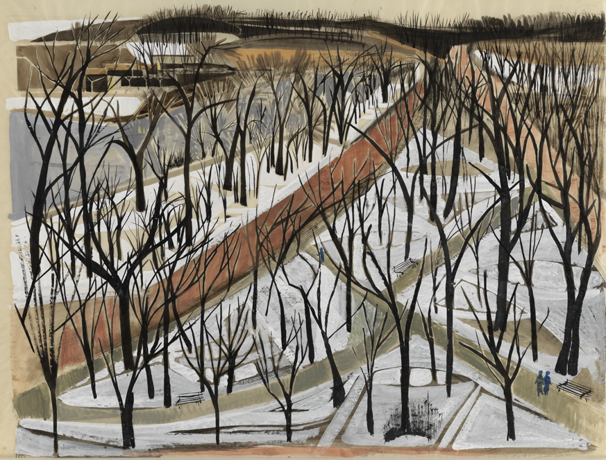 Untitled [Winter park scene]