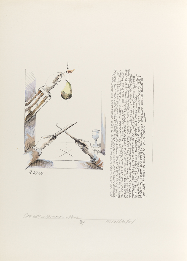 One Way to Quarter a Pear