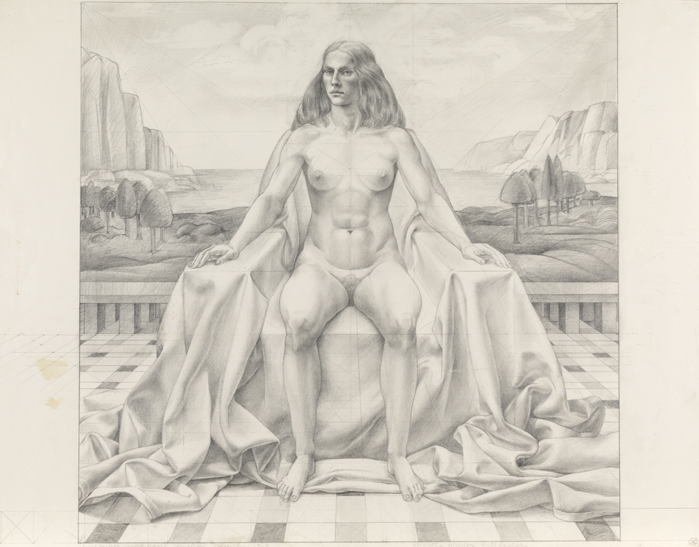 Final Cartoon for Seated figure