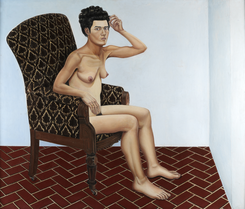 Nude Self-Portrait in Chair