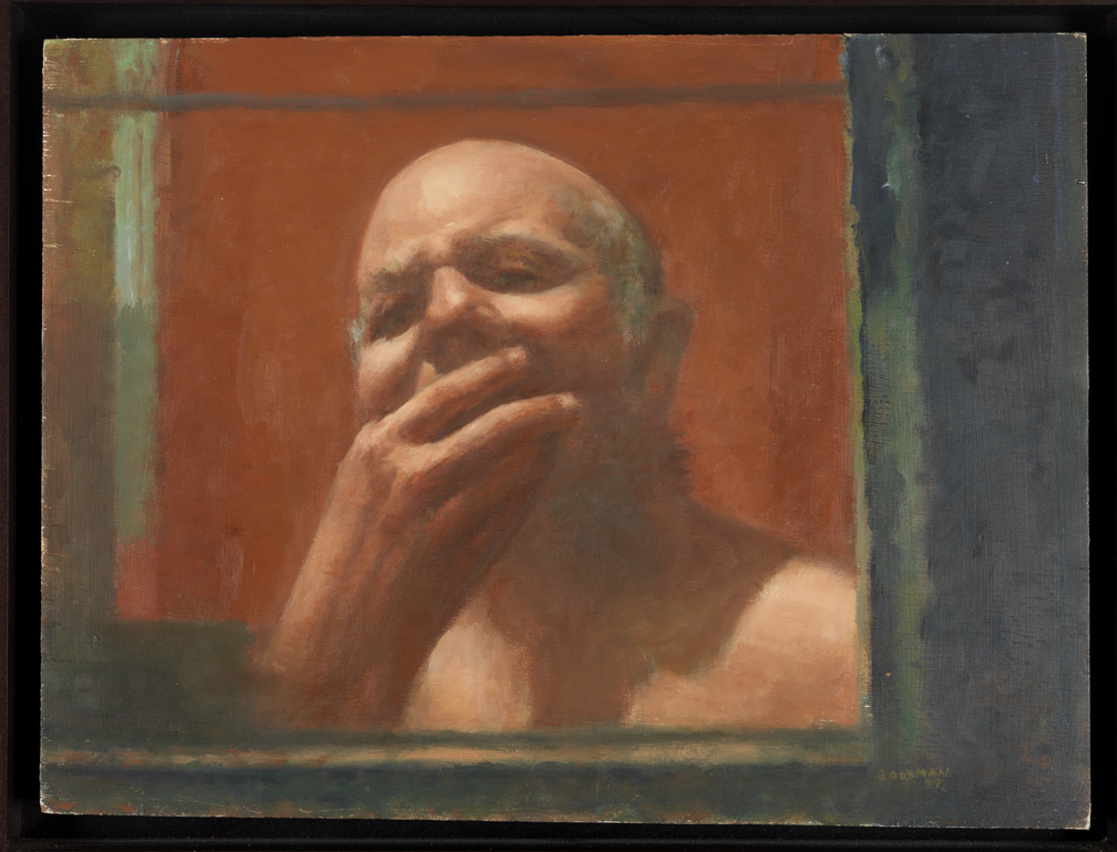 Self-Portrait with Raised Arm