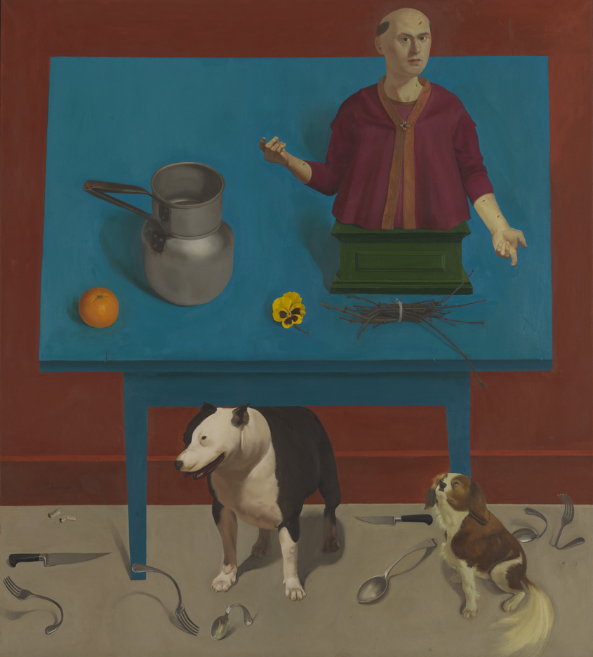 Two Dogs in a Still Life