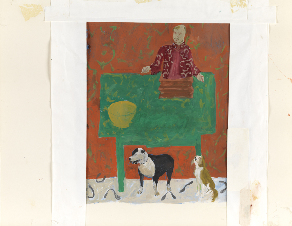 Study for "Two Dogs in a Still Life"
