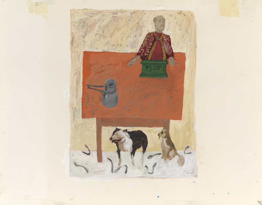 Study for "Two Dogs in a Still Life"