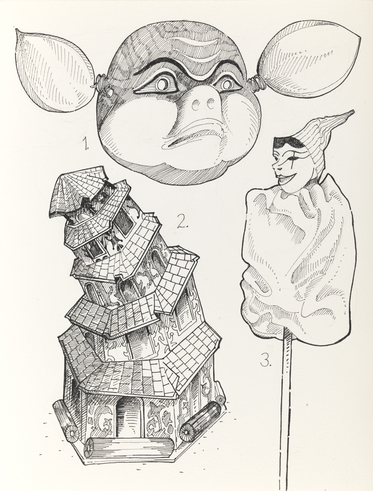 Drawing K, Book I, Personae, from Index: The Objects of My Obsession