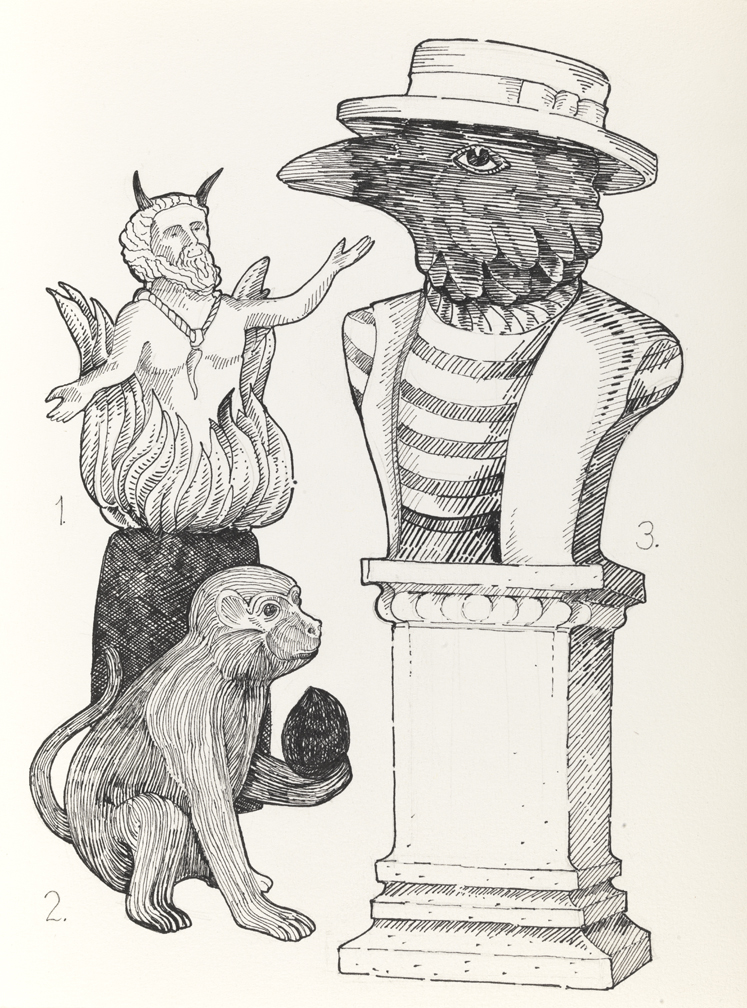 Drawing L, Book I, Personae, from Index: The Objects of My Obsession