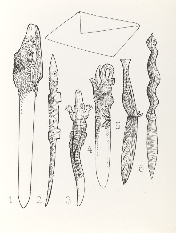 Drawing E, Book III, Objects, from Index: The Objects of My Obsession