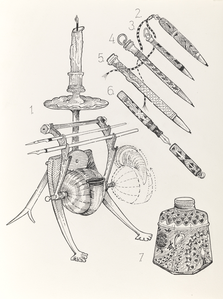 Drawing F, Book III, Objects, from Index: The Objects of My Obsession