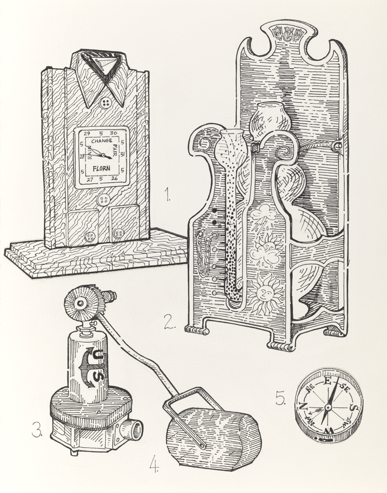 Drawing E, Book IV, Implements, from Index: The Objects of My Obsession