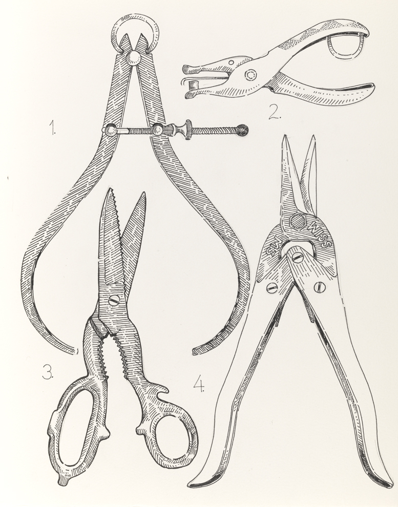 Drawing J, Book IV, Implements, from Index: The Objects of My Obsession
