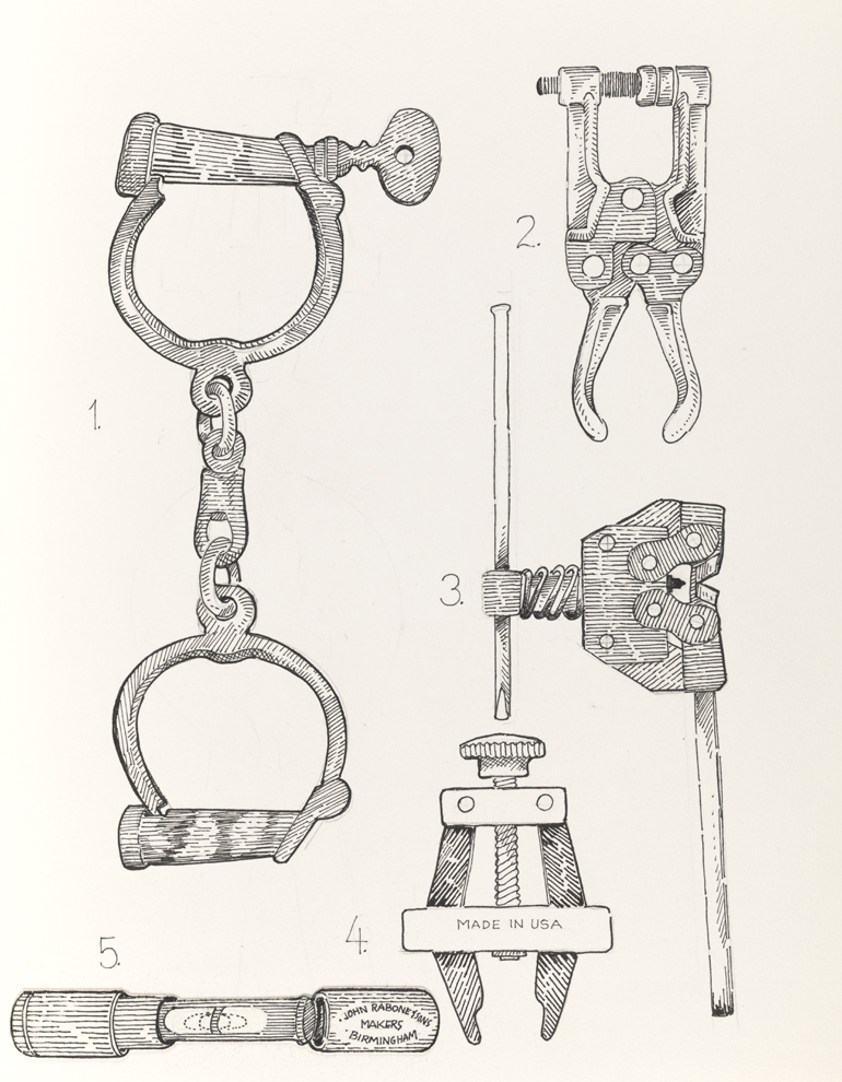 Drawing K, Book IV, Implements, from Index: The Objects of My Obsession