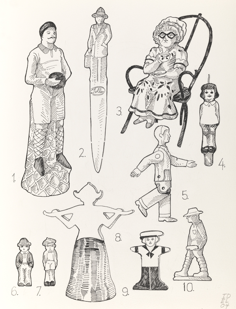 Drawing D, Book I, Personae, from Index: The Objects of My Obsession