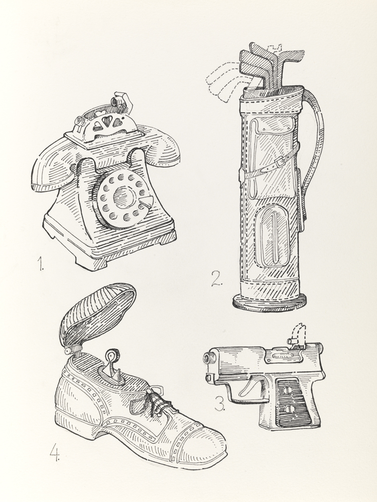 Drawing B, Book V, Dangerous Toys, from Index: The Objects of My Obsession