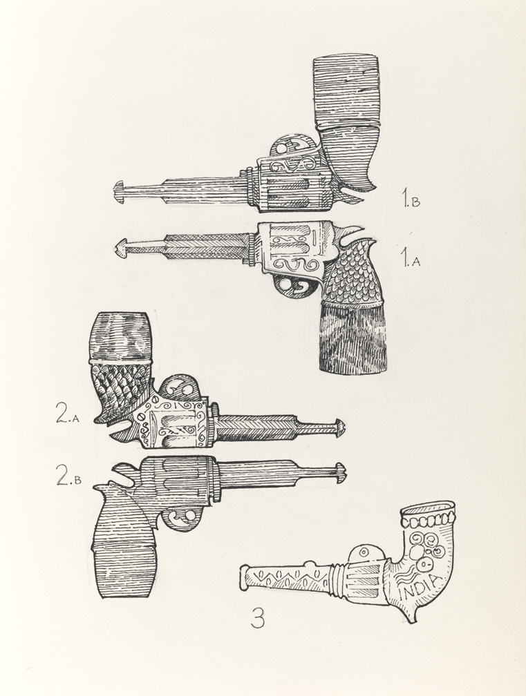 Drawing H, Book V, Dangerous Toys, from Index: The Objects of My Obsession