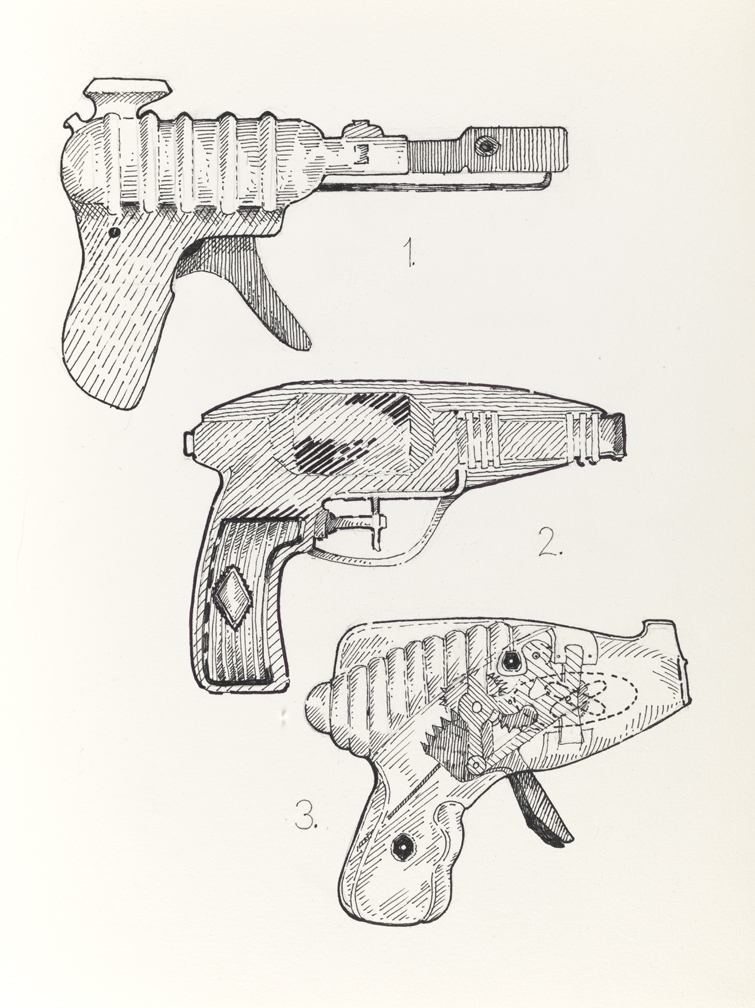 Drawing L, Book V, Dangerous Toys, from Index: The Objects of My Obsession