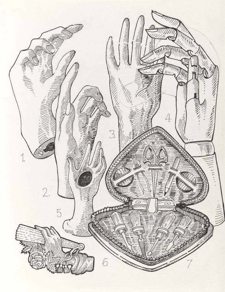 Drawing F, Book I, Personae, from Index: The Objects of My Obsession