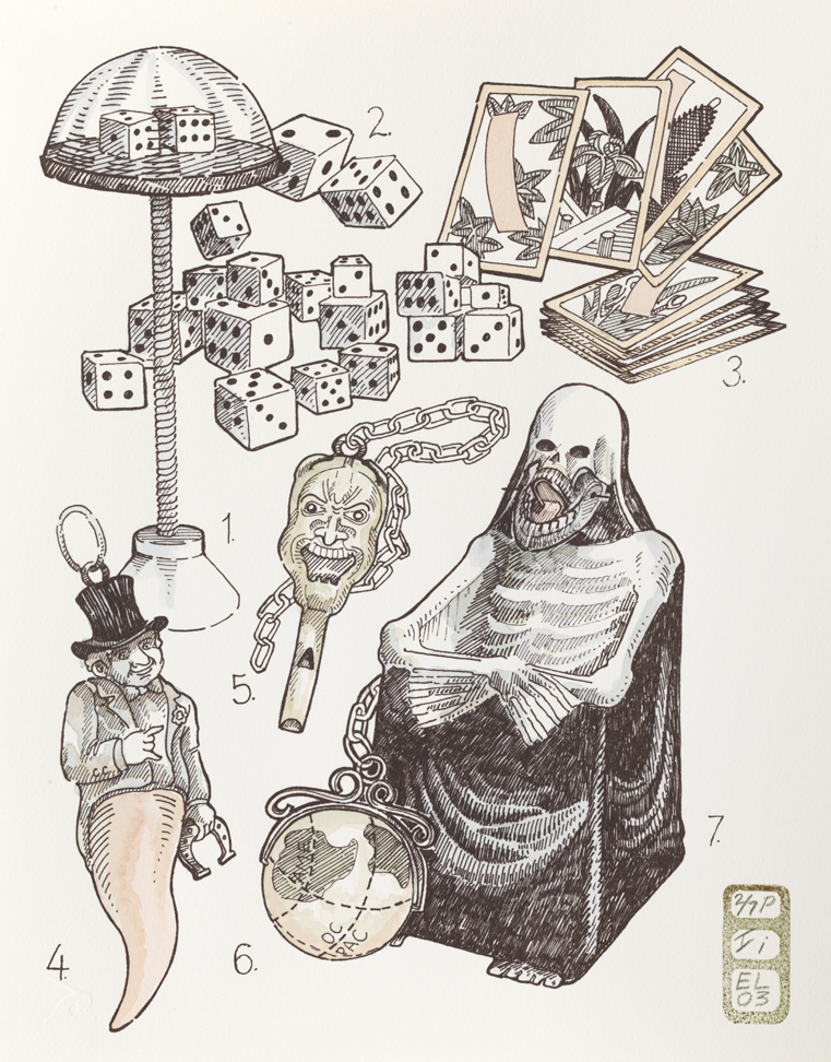 Plate I, Volume I, Book I, Personae, from Index: The Objects of My Obsession