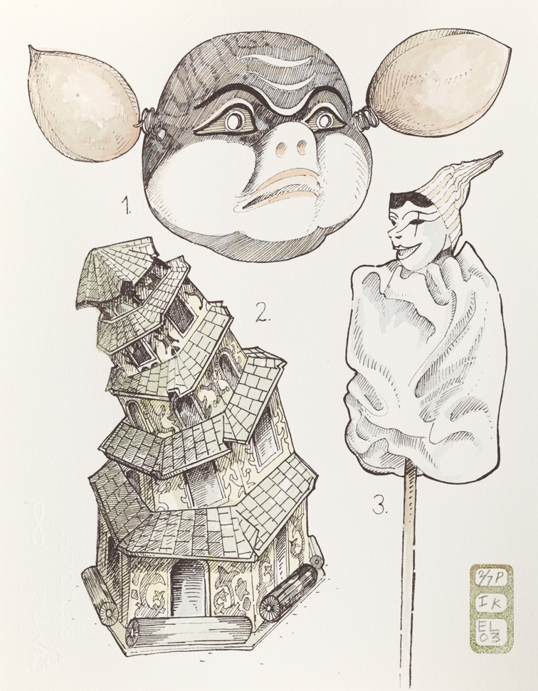 Plate K, Volume I, Book I, Personae, from Index: The Objects of My Obsession