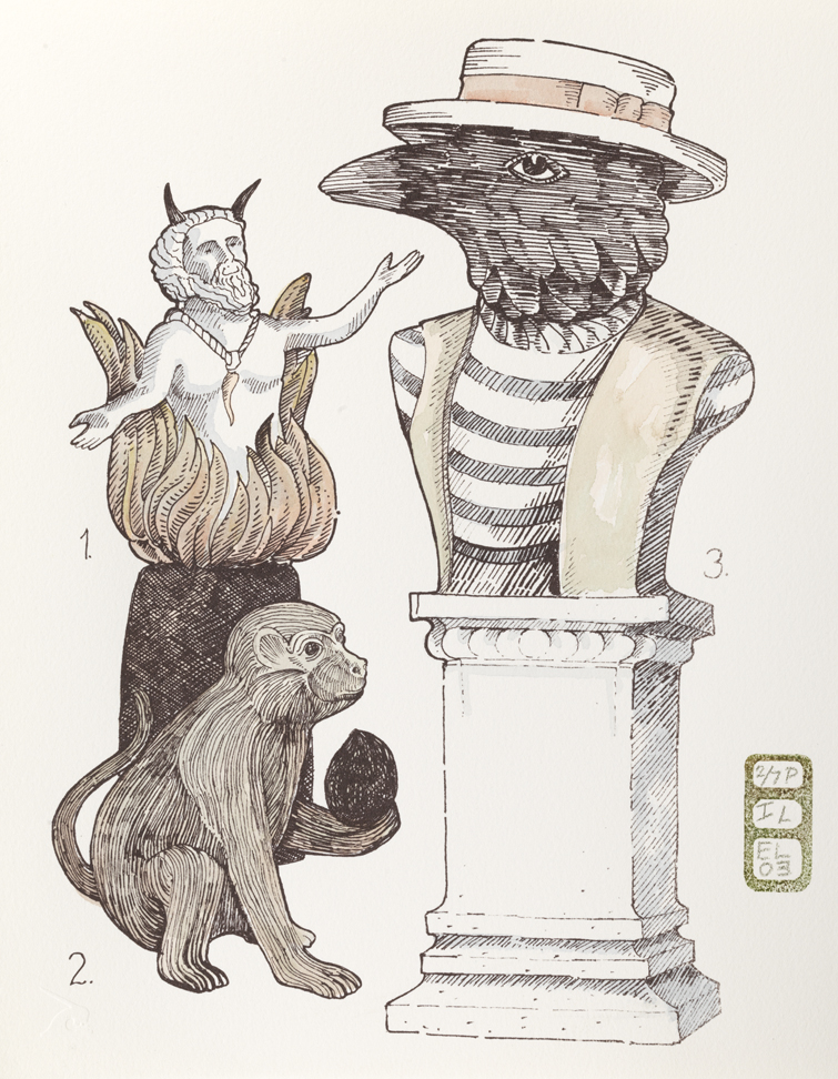 Plate L, Volume I, Book I, Personae, from Index: The Objects of My Obsession