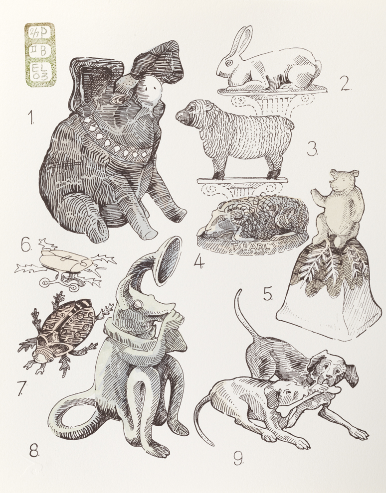 Plate B, Volume I, Book II, Folly Animale, from Index: The Objects of My Obsession