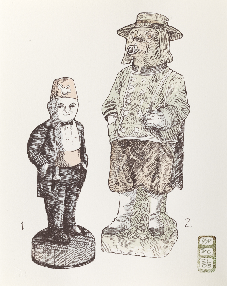 Plate C, Volume I, Book I, Personae, from Index: The Objects of My Obsession